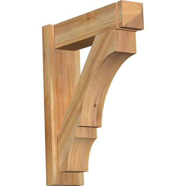 Ekena Millwork Balboa Rough Sawn Arts and Crafts Outlooker, Western Red Cedar, 6"W x 22"D x 26"H OUT06X22X26BOA03RWR - main